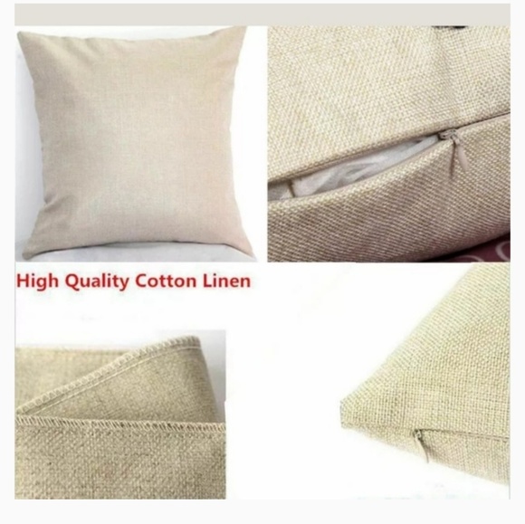 Pillow case 18" Cotton Linen Cushions Cover horns - Picture 7 of 7